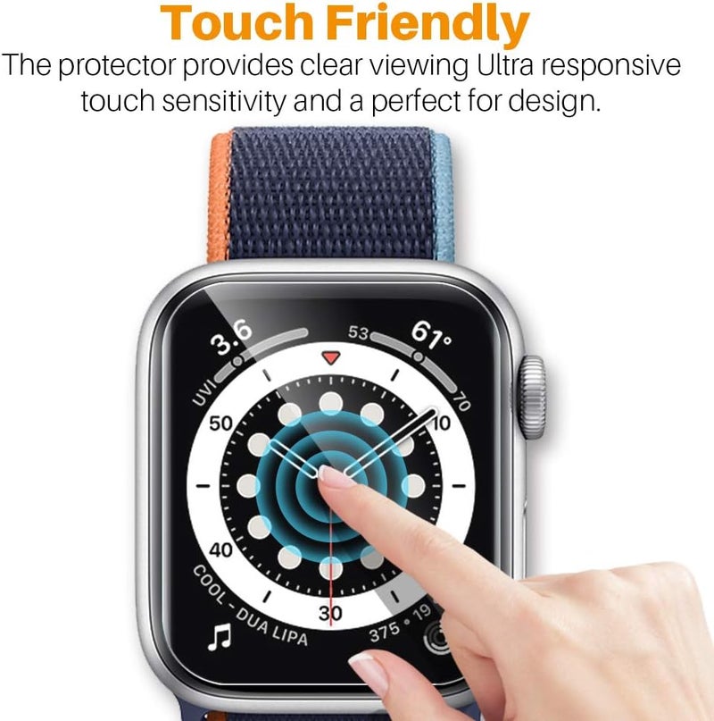 LK [8 Pack Apple Watch 40mm Screen Protector Compatible for Apple Watch Series 6/5 / SE 2 / SE 40mm Series 7 41mm, Self-Healing TPU Material, Scratch-Resistant, Bubble-Free, Ultra-Thin Film, - Image 5